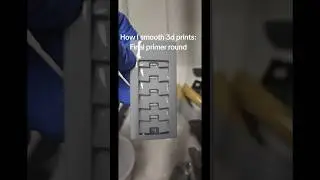 Smoothing 3d prints with filler primer, a guide coat, and sanding blocks