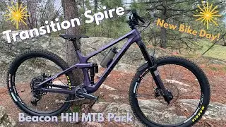 New Bike Day!! First Rides Transition Spire!! Beacon Hill Spokane, WA