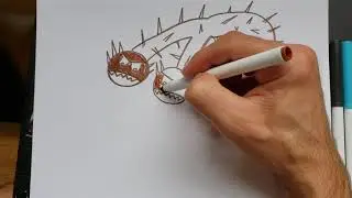 How to draw a poisonous two headed dragon.