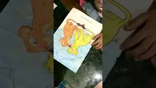 Lion King (Simba and Nala) #colouring #kidfunactivities #funwithkayal