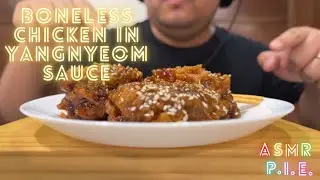 ASMR | Saucy Yangnyeom Boneless Chicken | No Talking | ASMR P.I.E. 🥧