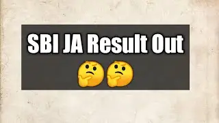 SBI Clerk Mains Result 2020 | SBI JA Mains Result Out 🤔🤔 | SBI JA Mains Result 2020 |