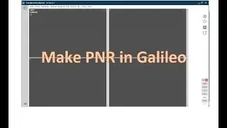 How to Create PNR in Galileo easy and step by step,reservation in Galileo