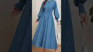 Modest denim dresses for ladies/ Modest casual look...