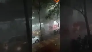 Cloud burst in Pune. Very bad atmosphere in Pune. Trees were collapsed