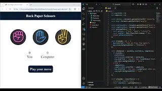 Rock Paper Scissors Game using HTML, CSS & JavaScript | Mini Project for Beginners 2025