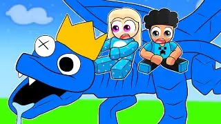 ENCONTREI UM DRAG&Atilde;O AZUL BAB&Atilde;O NO ROBLOX