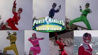 power rangers time force all single rangers morphs 