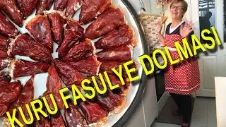 Hanife Teyze ile özel yemekler | KURU FASULYE DOLMASI