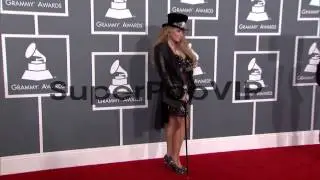 Cindy Valentine at The 55th Annual GRAMMY Awards - Arriva...