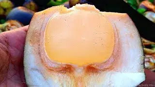 How To Peel Tender Palm Fruit - Palm Jelly Video - Amazing Food Videos 2019