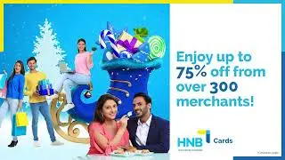 Experience the joys of the season with your HNB cards up to 75% off at 300+ merchants.