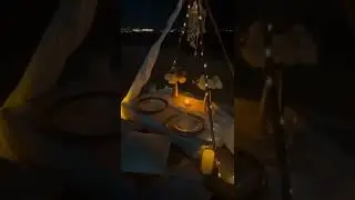 wonderful dinner at beach