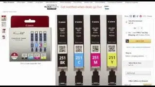 Canon CLI-251 Creative Park Premium Ink Cartridges SAVE 75% - black friday sale 2016