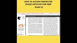 How to Access and Download Protected (Paid) Articles for FREE