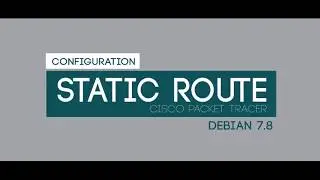 Configuration Static Route (2 Routers) Cisco Packet Tracer