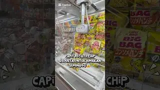 Mesin Capit potato chip?!🤤 #capitboneka #clawmachine #gamecenter #japangames
