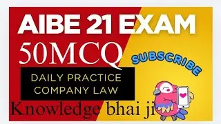Daily MCQ question practice series ll all legal competitive exams ll aibe exam #knowledgebhaiji 