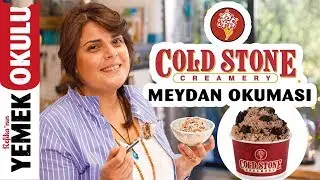 Cold Stone Tava Dondurma (Challenge) Meydan Okuması | Rulo Tayland Dondurmasını Evde Yapmak