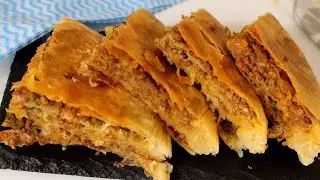 মাংস আর ময়দা দিয়ে তৈরি ভীষন মজার নাস্তা বোরেক || borek recipe bangla || Turkish beef borek recipe