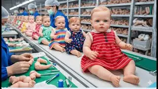 Ever Wonder How a Female doll factory Made from realistic-looking vinyl plastic Comes to Life?
