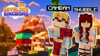Cambam & Shubble Do Some Creative Building | Skyblock Kingdoms SMP