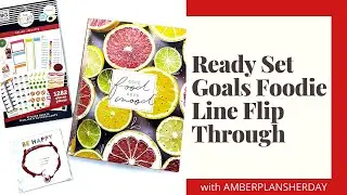 Happy Planner Ready Set Goals Foodie Line Flip Through