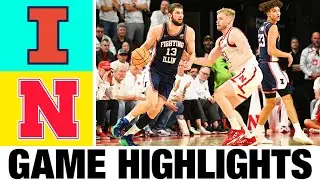 #5 Nebraska vs #9 Illinois Highlights | Men's Basketball | College Basketball 2025