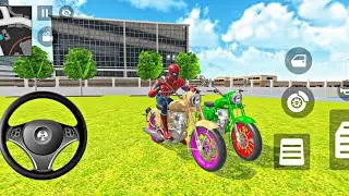 🕸️ Spiderman 🕷️ Purchase 🦚 Modified Bullet Bike 🏍️💨 Driving City | Indian GTA Full Gameplay  🎮