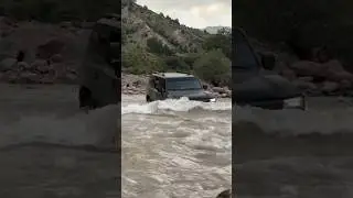 Land Cruiser Prado 250 Deep River Water Crossing Test 🔥 #automobile #offroad #4x4