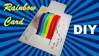 Rainbow Card | How To Make A Rainbow Card | Rainbow Pull Out Card Tutorial