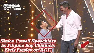 Simon Cowell Speechless as Filipino Boy Channels Elvis Presley on AGT!
