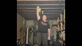 16kg (35lb) kettlebell snatch  set  8 mins 1 hand switch 83/82 reps