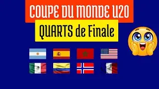 QUARTS DE FINALE Coupe du Monde U20 2025 ⚽️ CALENDRIER COMPLET, Dates & Heures des Matchs !