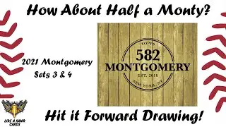 2021 Topps 582 Montgomery Club Set 3 & 4 - Lost Design and Sticker Set!  Rookies Galore!
