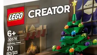Lego Creator set 30576 Holiday Tree stop motion build
