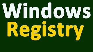 Problem  Solve//What is Windows Registry?/ Windows regedit.exe/Windows registry in windows 7/8/10
