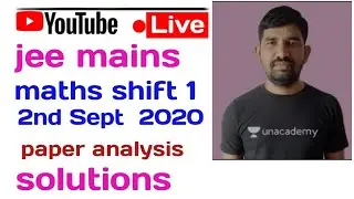 IIT JEE MAINS 2020 2nd SEPTEMBER total peper analysis and solution