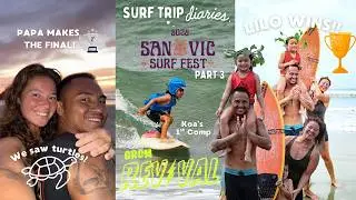 GROM REVIVAL: Koa's 1st Comp, LILO'S FIRST WIN! Papa also makes the final & we saw TURTLES!