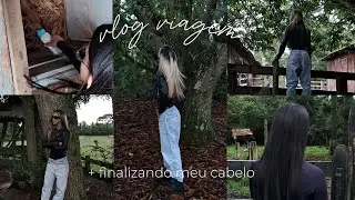 VLOG VIAJANDO DE CARRO + finalizando meu cabelo!