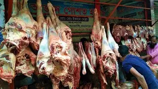 Fastest Cow Meat Cutting By Expert Butcher in Meat Market | Amazing Meat Cutting Skills