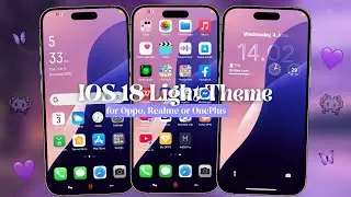 iOS 18 Light Theme for Oppo and Realme (ColorOS) Purple Style for Android