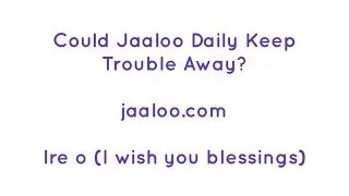 Could Jaaloo Puzzles Daily Keep Trouble Away?  @JackLookman- Demonstration 011  #JaalooPuzzles