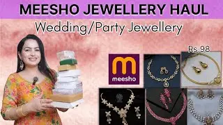 MEESHO HUGE JEWELLERY HAUL 🔥 | Latest AD Necklaces & Designer Jewellery | Start Rs.98 | Anvi vlogs
