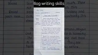 12th english blog writing skills #maharashtraboard #12thboard #englishwritingskill #english