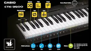 CASIO CTK - 3500 (возможности танцевальной музыки)
