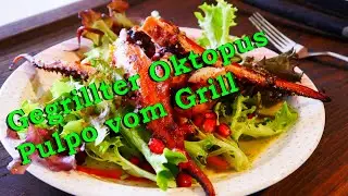 Gegrillter Oktopus Pulpo vom Grill Y-BBQ