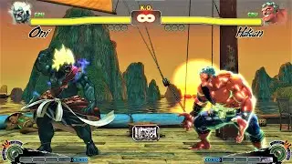 ONİ VS HAKAN | CPU VS CPU Ultra Street Fighter IV  (Hardest AI)