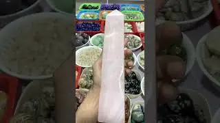 Blue aragonite specimen / Pink calcite tower ❤️❤️