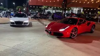 MONDAY NIGHT MADNESS | AVENTADOR SVJ | FERRARI 488 | NIGHT CRUISE IN DALLAS, TX